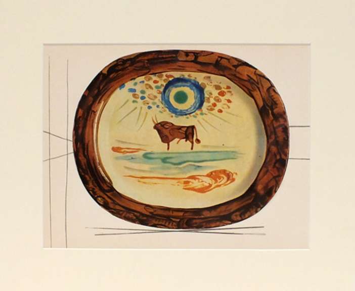 Very rare Picasso offset lithograph in gloss coated from 1948 Pablo Picasso Ceramiques de Picasso