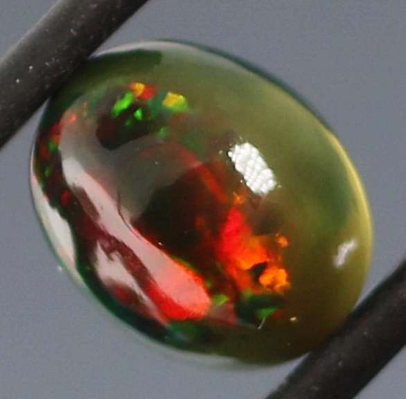 Eye catching 2.18ct Harlequin Welo black Opal