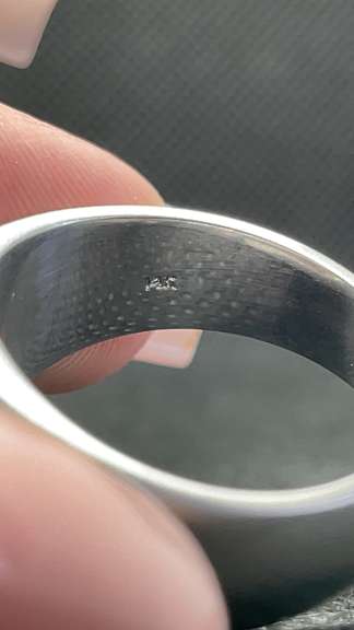 MENS MATTE FINISH WHITE GOLD RING WITH 2.05 CARATS ROUND BRILLIANT