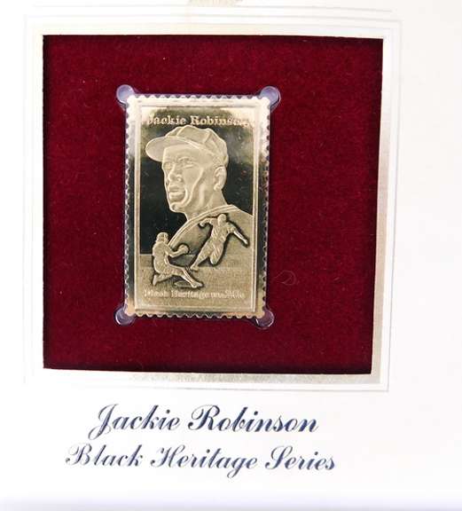 Gehrig & J. Robinson Baseball 1st Day Issues & 22KT Stamps
