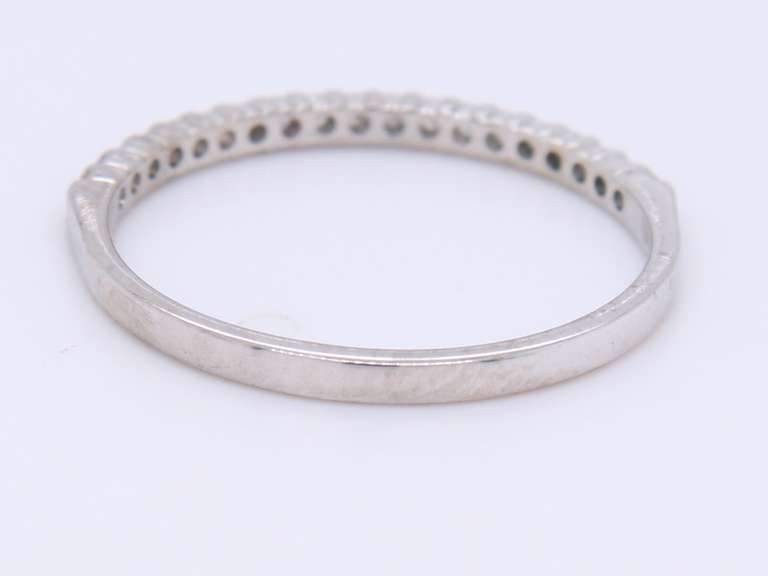 Lovely White Gold Diamond Prong Set Band
