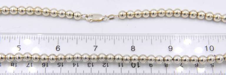 Vintage 925 Sterling Silver Ball Necklace