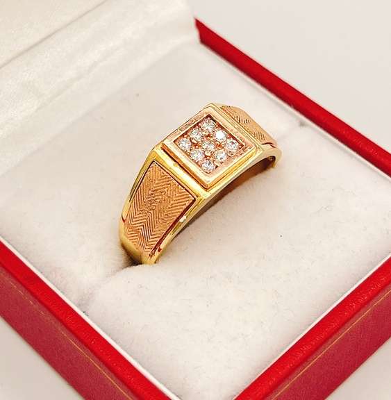 14kt Solid Yellow & Rose Gold Men's Ring