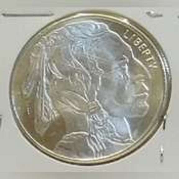 1 oz. .999 Silver round - Buff/Indian Unc