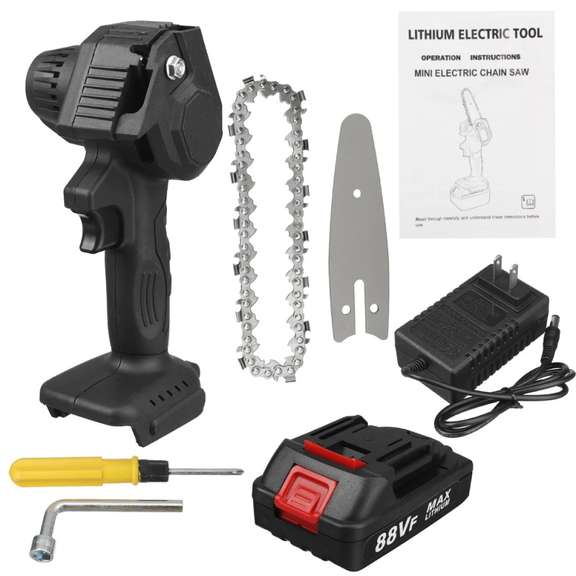 88VF 4 Inch Electric Chain Saw 800W One-Hand Chainsaw