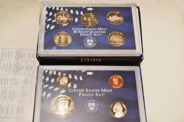 1999 2001-3 & 2006 US Proof Sets