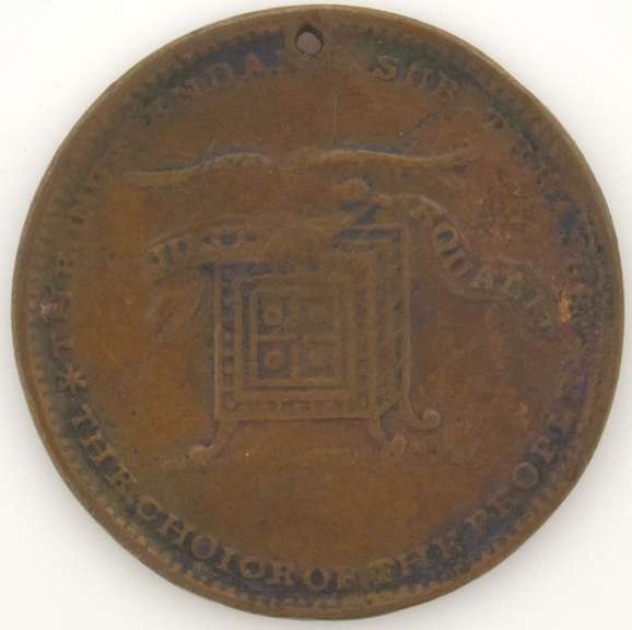 1840 Van Buren/ Safe & Eagle Hard Times Token HT-75 R-2