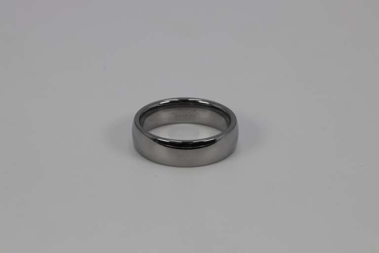 7mm Mirror Finish Tungsten Carbide Wedding Band Size 13