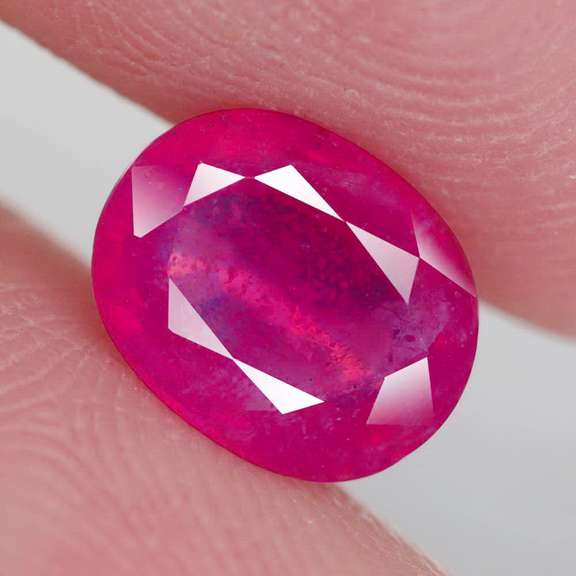 Vivid imperial red 2.94ct oval cut Ruby