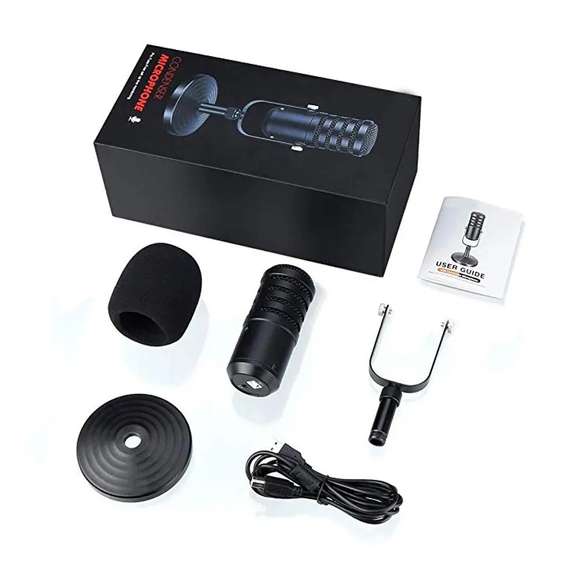 USB Condenser Microphone Metal Recording Mic