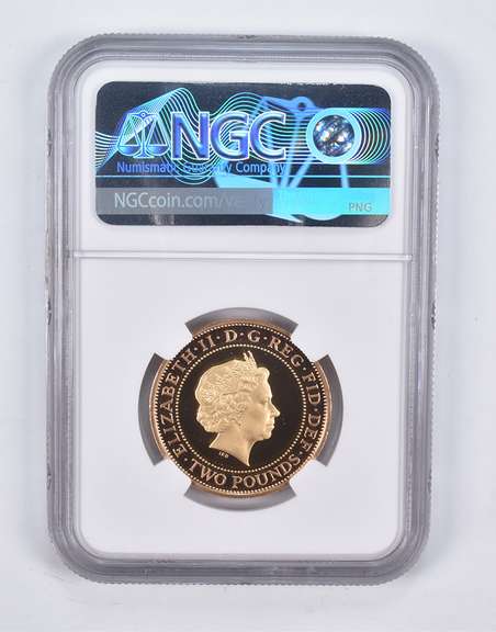 PF70 UCAM 2008 Great Britain 2 Pounds Gold Beijing London NGC
