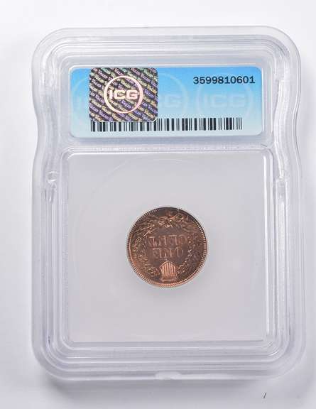 MS64 RB 1883 Indian Head Cent ICG