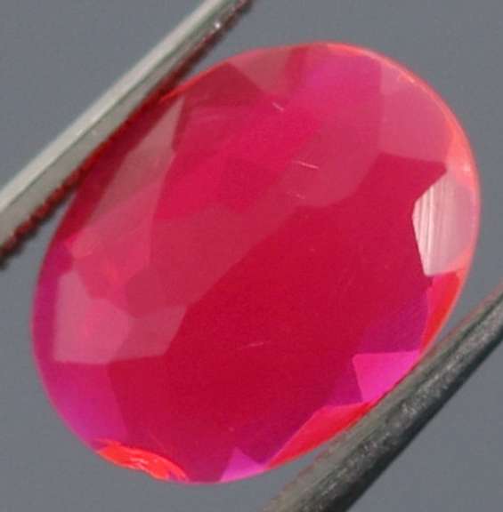 Impressive 1.34ct faceted flamingo pink Opal