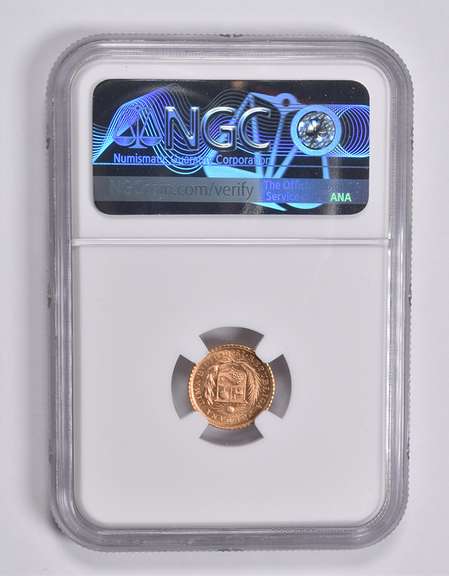 MS67 1968 BBR Peru 1/5 Lima Gold Coin NGC