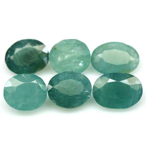 Stunning 13.03ct blue green Grandidierite set