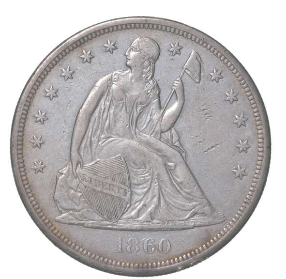 1860-O Seated Liberty Dollar