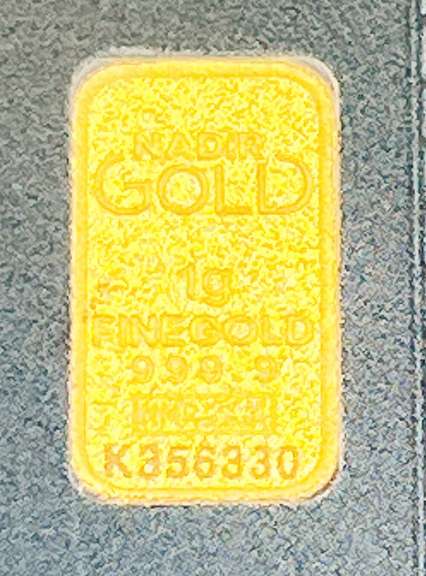 1 gram gold bar