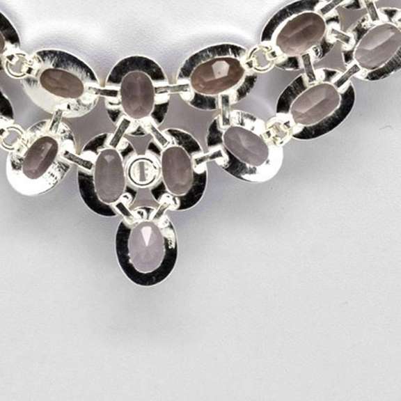Stunning Huge 120 Ct Lab Morganite Necklace
