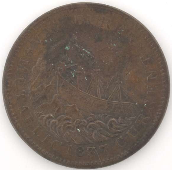 1841 Webster/Van Buren Hard Time Token HT-208b R-1