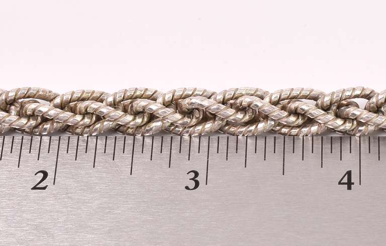Braided Sterling Silver Bracelet