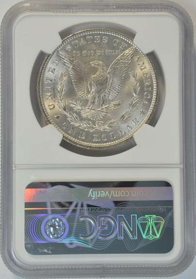 Nearly Gem BU 1900 Morgan Silver Dollar. NGC MS64+