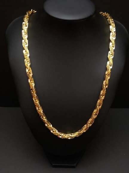 Huge 100.7 Gram 14 Kt Gold Plated Rope Chain