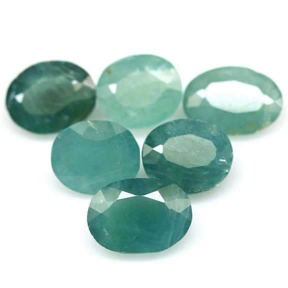 Stunning 13.03ct blue green Grandidierite set