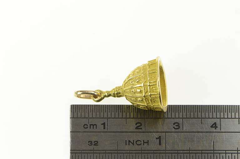 22K Yellow Gold Saint Peter's Basilica Dome Vatican Charm/Pendant