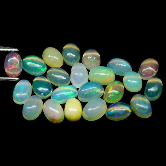 Smoldering 7.62ct unheated Jelly Opal set