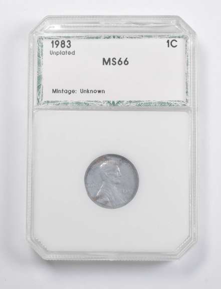 1983 Lincoln Steel Cent Unplated