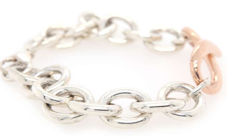 Tiffany & Co. Chunky Infinity Bracelet in Rubedo and Sterling