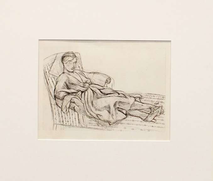 Rare H. Matisse original offset lithograph, 1920