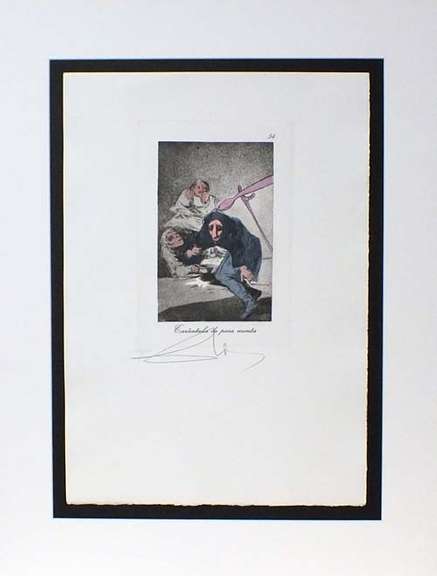 Original hand signed Dali from Goya series