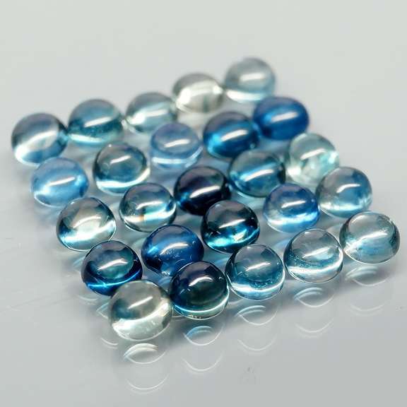 Glistening 6.25ct heated only Sapphire cabochon set