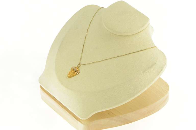 14K Yellow Gold Diamond Crown of Thorns Jesus Christ Charm/Pendant