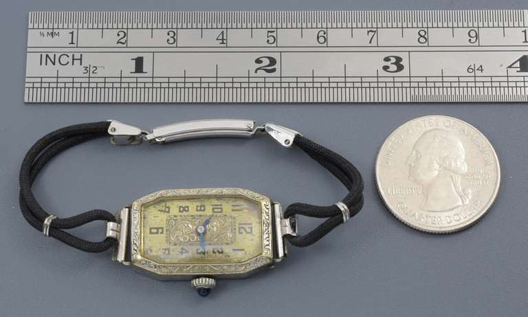 Delightful Optima Women's White Gold Filled Watch