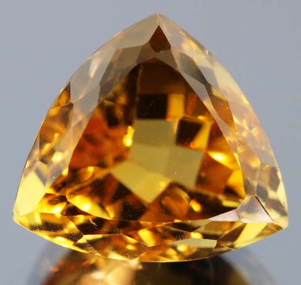 Substantial 17.61ct vivid orange unheated Citrine
