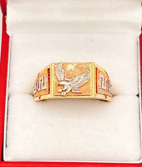 14kt Solid Yellow & Rose Gold Men's Ring