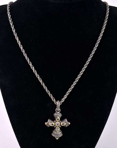 Sterling Necklace With Cross Pendant
