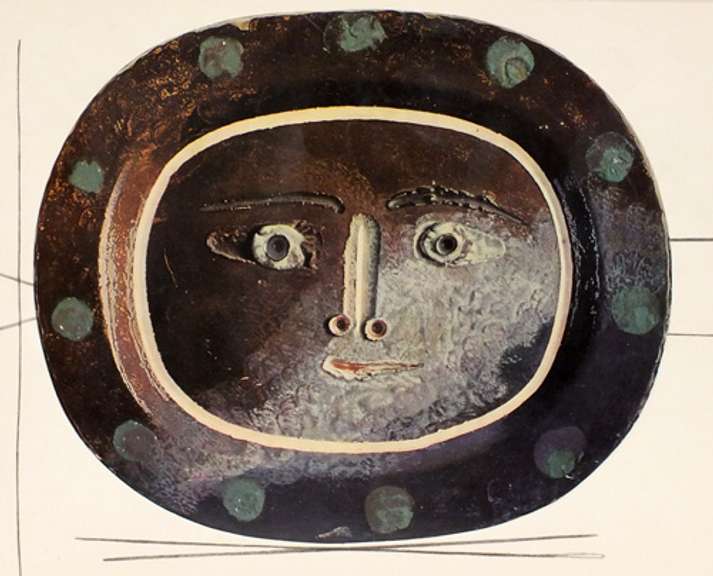 Very rare Picasso offset lithograph in gloss coated from 1948