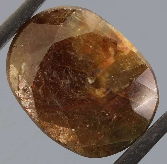 UNTREATED! 19.94ct shimmering root beer faceted Sapphire