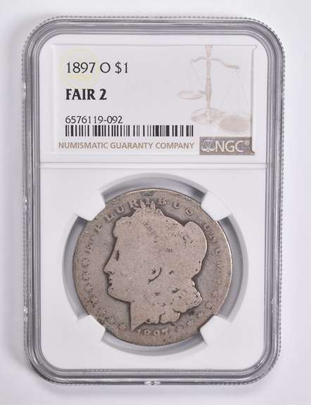 FAIR 2 1897-O Morgan Silver Dollar NGC Lowball Low Ball