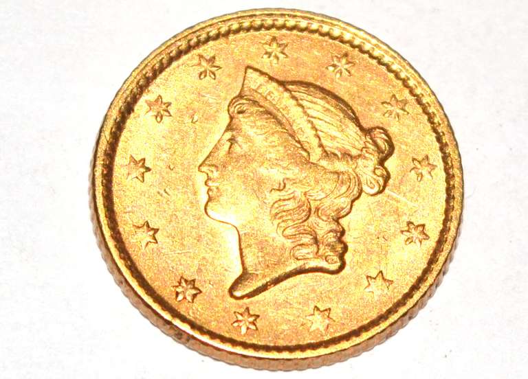 1853 Type 1 US Gold Coin