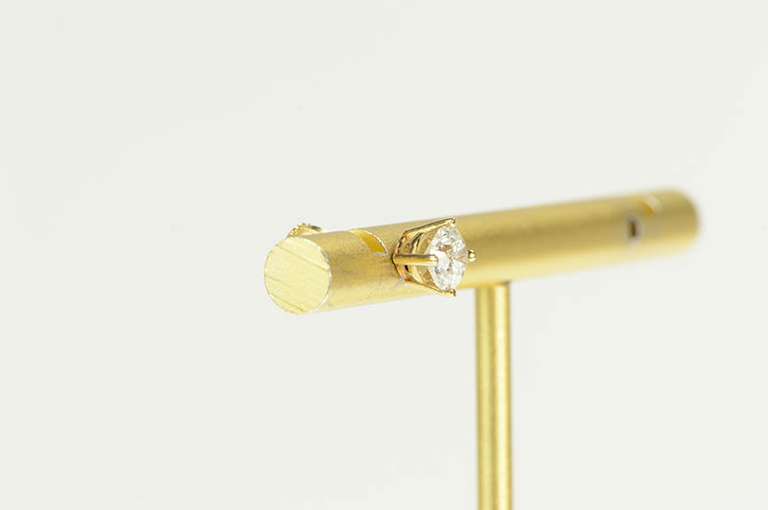14K Yellow Gold 0.45 Ct Diamond Solitaire Single Stud Earring