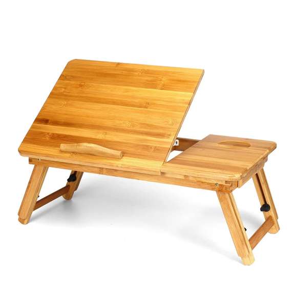 Adjustable Laptop Desk Large Bed Tray Tilting Top