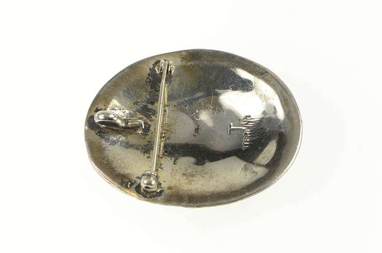 Sterling Silver Native American Florence Tahe Navajo Pendant/Pin