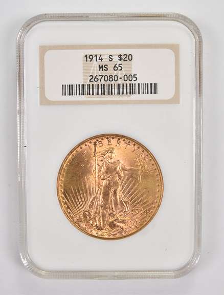 MS65 1914-S $20 Saint-Gaudens Gold Double Eagle - NGC Undergrade?