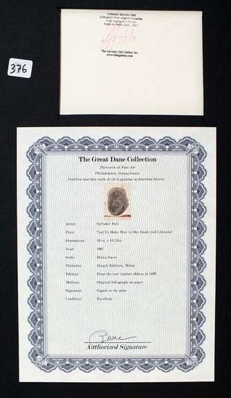 Very collectable Dali from Bible Sacra series.1969