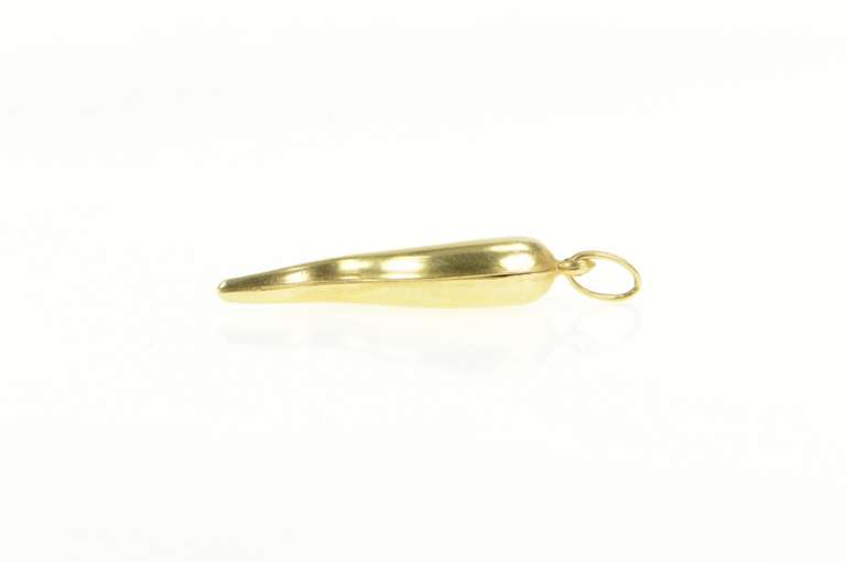 14K Yellow Gold Italian Horn Traditional Protection Charm/Pendant
