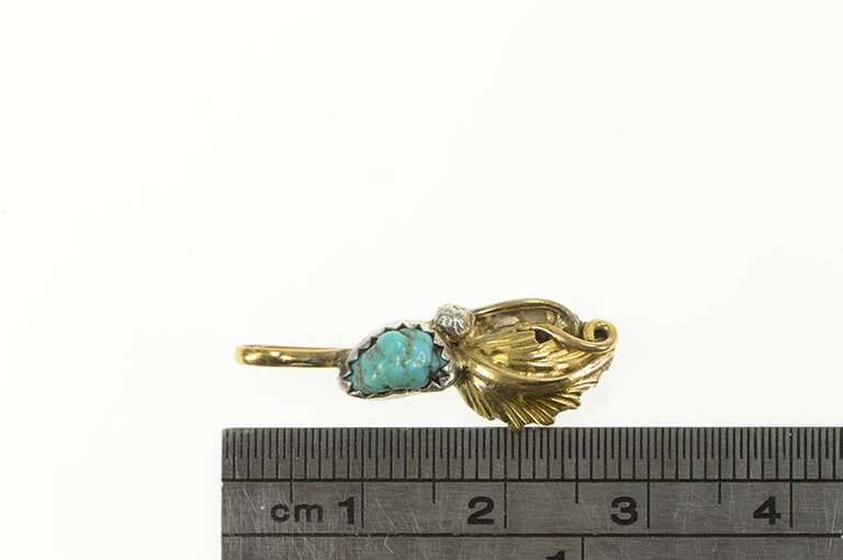 Sterling Silver Virginia C Turquoise Native American Charm/Pendant